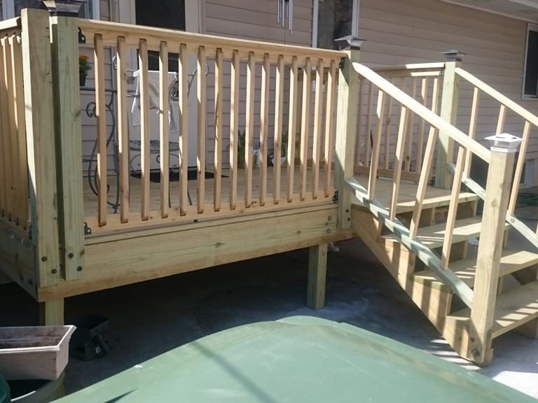 New Deck with Steps